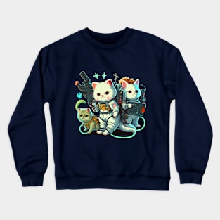 Cats Try Space Crewneck Sweatshirt